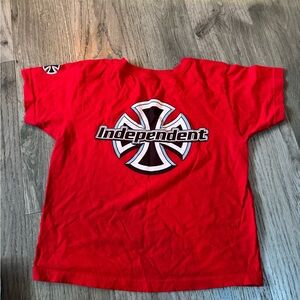 Vintage Y2K Independent Trucks Women’s Red Baby Tee